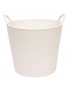Tradineur - Capazo de plástico 26 litros, 30 x 35 cm. Cesto, cubo flexible, contenedor multifuncional, establo, jardín, alimenta