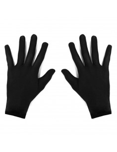 Tradineur - Guantes cortos niño para disfraz, 100% poliéster, accesorio de carnaval, halloween, cosplay, fiestas, cumpleaños (Ne
