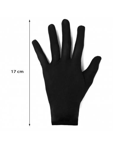 Tradineur - Guantes cortos niño para disfraz, 100% poliéster, accesorio de carnaval, halloween, cosplay, fiestas, cumpleaños (Ne