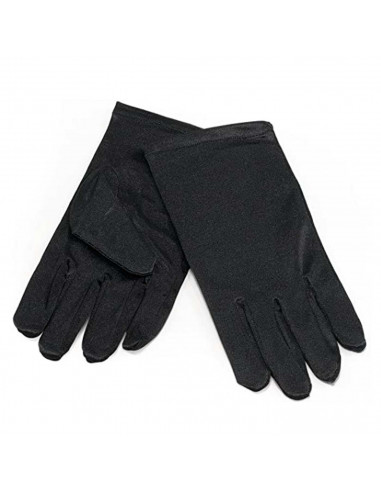 Tradineur - Guantes cortos niño para disfraz, 100% poliéster, accesorio de carnaval, halloween, cosplay, fiestas, cumpleaños (Ne