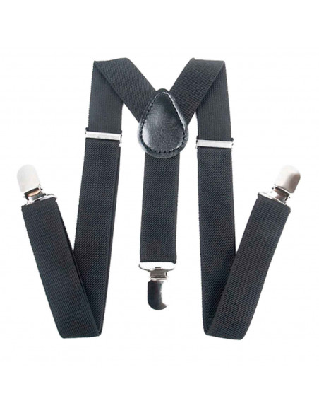 Tirantes de color negro para jóvenes y adulto, complementos para carnaval, halloween y celebraciones. 35,5 x 12 x 1 cm Tirantes de color negro para jóvenes y adulto, complementos para carnaval, halloween y celebraciones. 35,5 x 12 x 1 cm