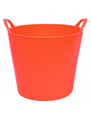 Tradineur - Capazo de plástico 26 litros, 30 x 35 cm. Cesto, cubo flexible, contenedor multifuncional, establo, jardín, alimenta
