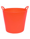 Tradineur - Capazo de plástico 26 litros, 30 x 35 cm. Cesto, cubo flexible, contenedor multifuncional, establo, jardín, alimenta