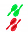Tradineur - Maracas de color surtido para niños, complementos para carnaval, halloween y celebraciones - 19 x 6 x 6 cm