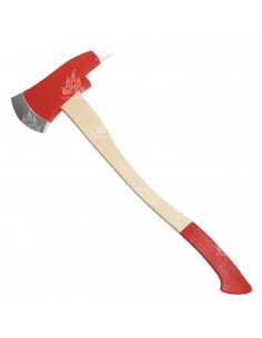 Hacha de bombero de plastico con diseño de madera para jóvenes y adulto, complementos para carnaval, halloween y celebraciones.