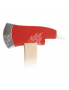 Hacha de bombero de plastico con diseño de madera para jóvenes y adulto, complementos para carnaval, halloween y celebraciones.