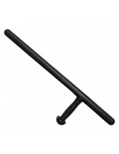 Porra de policía con agarradera color negro para jóvenes y adulto, complementos para carnaval, halloween y celebraciones. 58 x 1