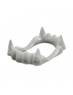 Dientes de vampiro color blanco para jóvenes y adulto, complementos para carnaval, halloween y celebraciones. 2 x 4 x 6,5 cm