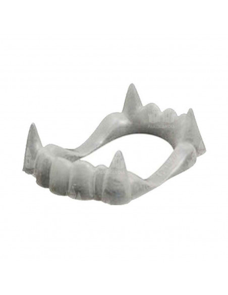 Dientes de vampiro color blanco para jóvenes y adulto, complementos para carnaval, halloween y celebraciones. 2 x 4 x 6,5 cm Dientes de vampiro color blanco para jóvenes y adulto, complementos para carnaval, halloween y celebraciones. 2 x 4 x 6,5 cm
