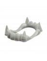 Dientes de vampiro color blanco para jóvenes y adulto, complementos para carnaval, halloween y celebraciones. 2 x 4 x 6,5 cm