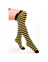 Medias de rayas de poliamida, accesorios para disfraz de payaso, abeja, carnaval, halloween, cosplay, fiesta, talla única, adult