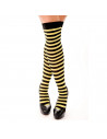 Medias de rayas de poliamida, accesorios para disfraz de payaso, abeja, carnaval, halloween, cosplay, fiesta, talla única, adult