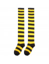 Medias de rayas de poliamida, accesorios para disfraz de payaso, abeja, carnaval, halloween, cosplay, fiesta, talla única, adult