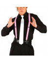 Tradineur - Tirantes de poliéster, complemento para disfraz de payaso, mimo, trajes, carnaval, halloween, cosplay, fiesta, talla