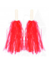 Pompones de animadora de plástico, deporte, complemento de disfraz, carnaval, halloween, cosplay, fiesta, baile, adulto, 34 cm,