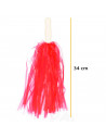 Pompones de animadora de plástico, deporte, complemento de disfraz, carnaval, halloween, cosplay, fiesta, baile, adulto, 34 cm,