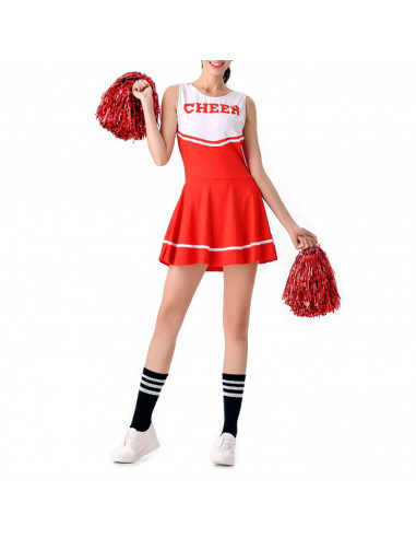 Pompones de animadora de plástico, deporte, complemento de disfraz, carnaval, halloween, cosplay, fiesta, baile, adulto, 34 cm,