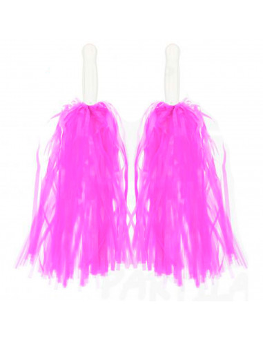 Pompones para animadora, plástico, deporte, complemento de disfraz, carnaval, halloween, cosplay, fiesta, baile, adulto, 34 cm,