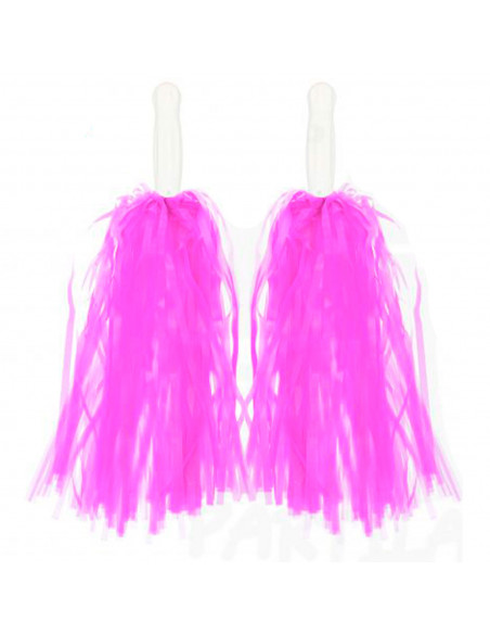 Pompones para animadora, plástico, deporte, complemento de disfraz, carnaval, halloween, cosplay, fiesta, baile, adulto, 34 cm, Pompones para animadora, plástico, deporte, complemento de disfraz, carnaval, halloween, cosplay, fiesta, baile, adulto, 34 cm,