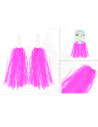 Pompones para animadora, plástico, deporte, complemento de disfraz, carnaval, halloween, cosplay, fiesta, baile, adulto, 34 cm,