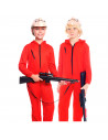 Disfraz de atracador infantil con capucha, fibra sintética, mono rojo vigilante, carnaval, halloween, cosplay, fiesta, niños ado