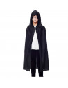 Tradineur - Capa infantil de punto con capucha, accesorio disfraz de vampiro, superhéroe, carnaval, halloween, cosplay, fiestas,