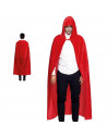 Capa con capucha de terciopelo, accesorio disfraz de vampiro, superhéroe, carnaval, halloween, cosplay, fiestas, adulto unisex,