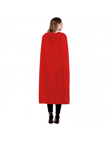 Capa con capucha de terciopelo, accesorio disfraz de vampiro, superhéroe, carnaval, halloween, cosplay, fiestas, adulto unisex,