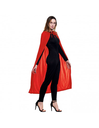 Capa con capucha de terciopelo, accesorio disfraz de vampiro, superhéroe, carnaval, halloween, cosplay, fiestas, adulto unisex,