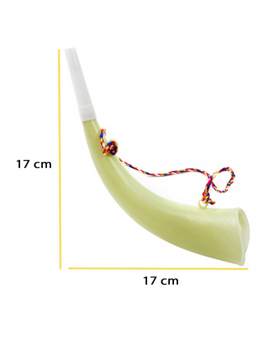 Corneta pirata de plástico con cordel, accesorio para disfraz de corsario, carnaval, halloween, fiestas, cosplay, cumpleaños, 17