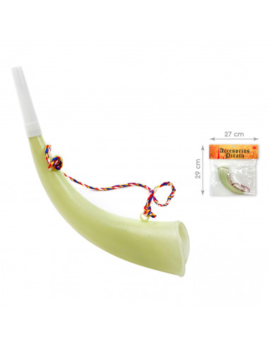 Corneta pirata de plástico con cordel, accesorio para disfraz de corsario, carnaval, halloween, fiestas, cosplay, cumpleaños, 17