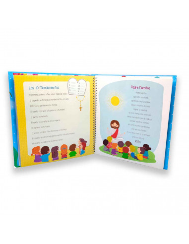 Tradineur - Libro de Primera Comunión con tampón de huellas, tapa dura, 44 páginas, incluye espacios para fotos, dedicatorias, d