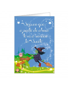 Postal de buena suerte para la primera comunion para los niños. Carta, comunicado, tarjeta, carta, correspondencia. 35 x 24 x 0,