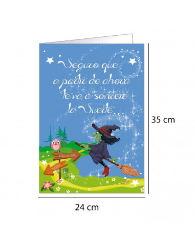 Postal de buena suerte para la primera comunion para los niños. Carta, comunicado, tarjeta, carta, correspondencia. 35 x 24 x 0,