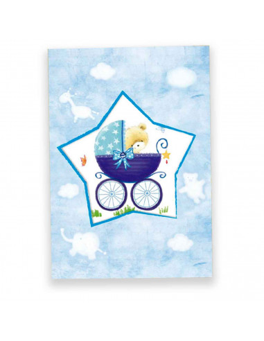 Postales color surtido para bebes en su dia de cumpleaños, primera comunion, dia de los niños u otras celebraciones. 20 x 14 x 0
