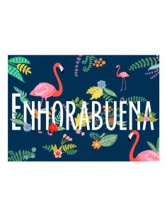Postal "Enhorabuena" para regalar a tus seres queridos en cumpleaños u otras celebraciones. 14 x 20 x 0,2 cm
