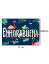 Postal "Enhorabuena" para regalar a tus seres queridos en cumpleaños u otras celebraciones. 14 x 20 x 0,2 cm
