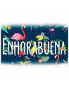 Postal "Enhorabuena" para regalar a tus seres queridos en cumpleaños u otras celebraciones. 14 x 20 x 0,2 cm