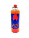 Tradineur - Bombona de gas isobutano, cartucho, recarga de gas para cocina portátil, camping, acampada, 220 gr