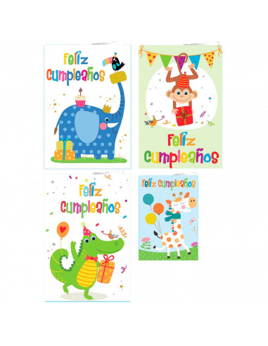 Postal de "Feliz cumpleaños" para regalar a tus seres querido en cumpleaños u otras celebraciones. 20 x 14 x 0,2 cm