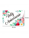 Postal de "Feliz aniversario" para aniversarios de parejas. Novios, san valentin, pareja,compromiso. 14 x 20 x 0,2 cm