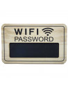 Tradineur - Cartel de madera para colgar para contraseña wifi, pizarra, placa, letrero, recepción, tiendas, negocios, casas, 19,