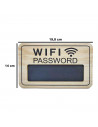 Tradineur - Cartel de madera para colgar para contraseña wifi, pizarra, placa, letrero, recepción, tiendas, negocios, casas, 19,