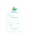 Cartas de invitaciones a la comunión de los niños, 10 Unidades. Primera comunión, iglesia, niños, familia. 8 x 13,5 x 1 cm