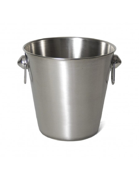 Champañera neo 20 cm acero inoxidable mate cubo para bebidas kitchen & go color acero mate perfecto para mantener fría la bebida