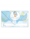 Cartas de invitaciones a la comunión de chicos, 10 Unidades. Primera comunion, iglesia, azul, niñas, familia. 8 x 13,5 x 1 cm