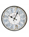 Reloj en madera con números redondo, diseño clásico, funcionamiento a pilas, decoración del hogar, cocina, salón, dormitorio, 25