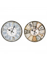 Reloj en madera con números redondo, diseño clásico, funcionamiento a pilas, decoración del hogar, cocina, salón, dormitorio, 25