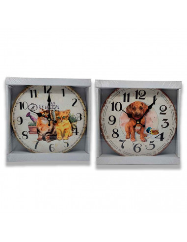 Reloj de madera con números redondo, diseño clásico, funcionamiento a pilas, decoración del hogar, cocina, salón, dormitorio, 25
