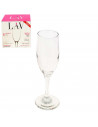 Set de 6 copas de champán misket, copas de cava elegantes, tallo fino, aptas para lavavajillas, fiestas, celebraciones 190 ml